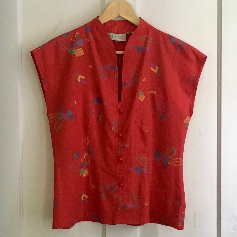 Vintage 1970s Hukapoo Red Shirt